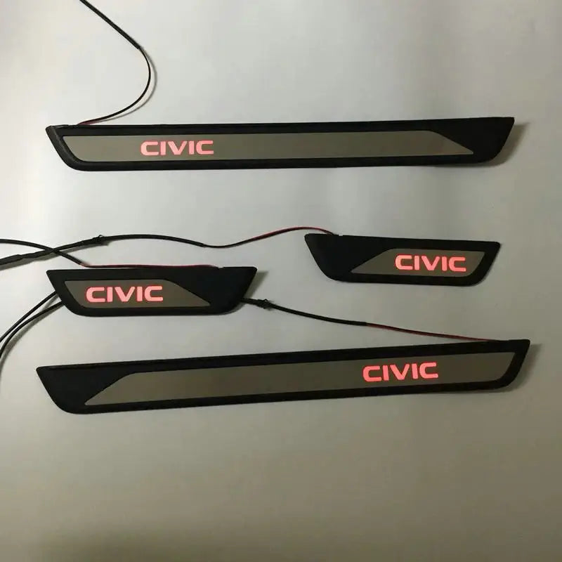 Nexin Honda Civic 11TH Gen 2022-2025 Stainless Steel LED RBG Door Sill