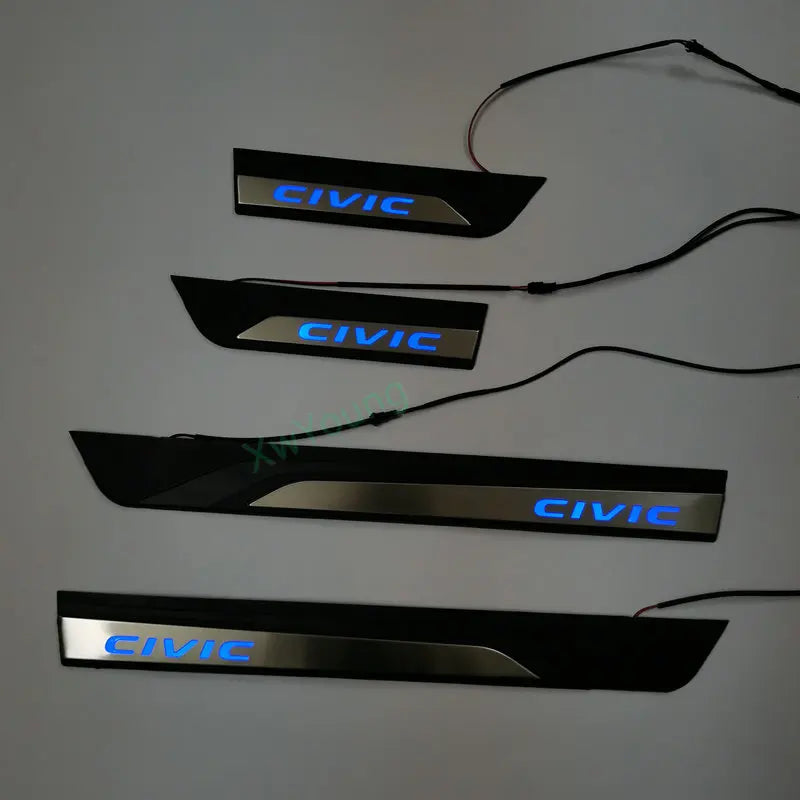 Nexin Honda Civic 11TH Gen 2022-2025 Stainless Steel LED RBG Door Sill