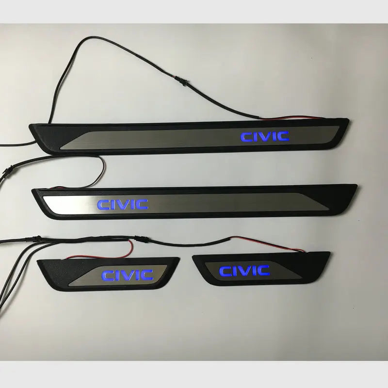 Nexin Honda Civic 11TH Gen 2022-2025 Stainless Steel LED RBG Door Sill