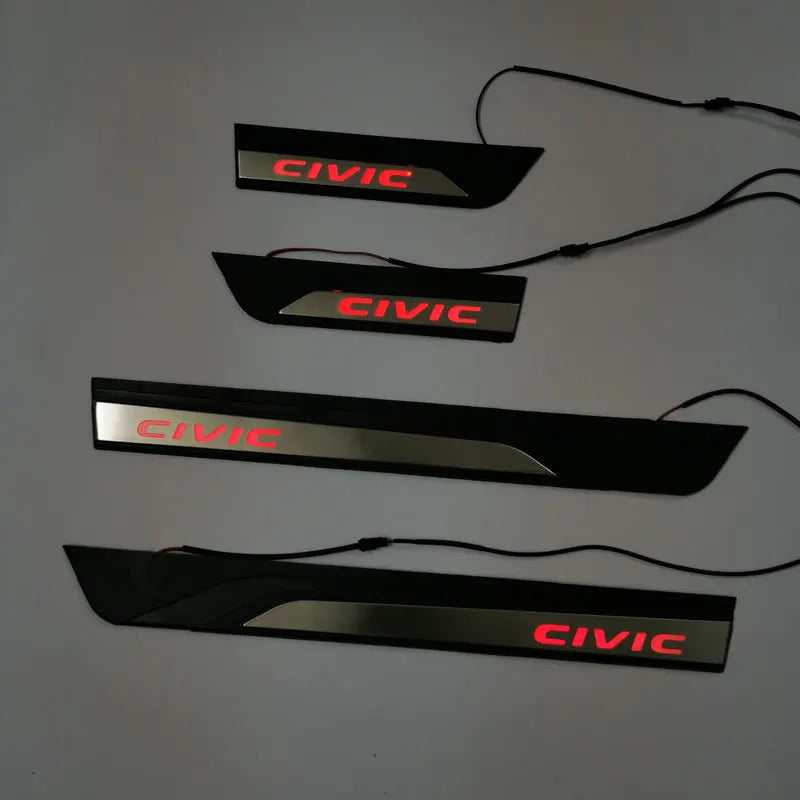 Nexin Honda Civic 11TH Gen 2022-2025 Stainless Steel LED RBG Door Sill