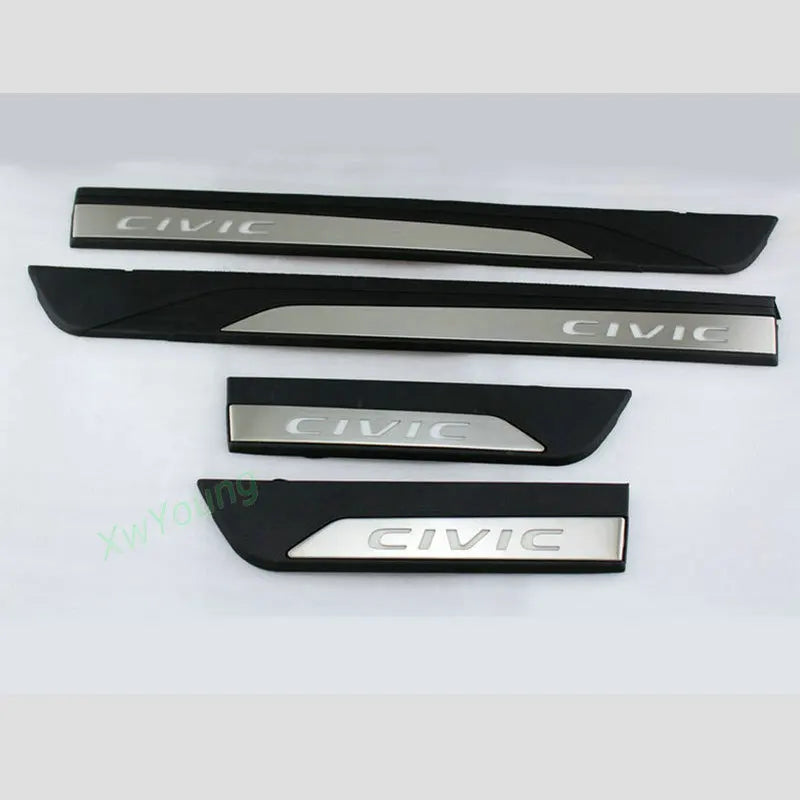 Nexin Honda Civic 11TH Gen 2022-2025 Stainless Steel LED RBG Door Sill
